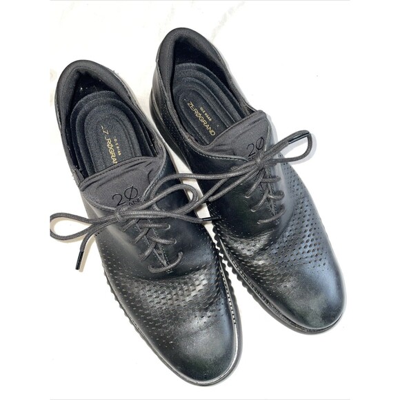 Cole Haan 20 Grand Men’s Athleisure Oxfords Size 10.5 M Black Leather Going Out - Picture 1 of 12